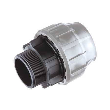 RACCORDO MASCHIO TUBO NERO 40X1