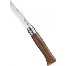 OPINEL LUXE BUBINGA KNIFE STAINLESS STEEL BLADE ROSEWOOD HANDLE