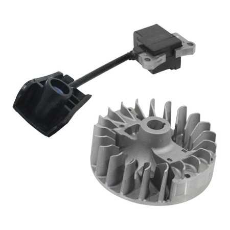 Kit bobina e volano per Decespugliatore Kasei cc. 43 52 scarico