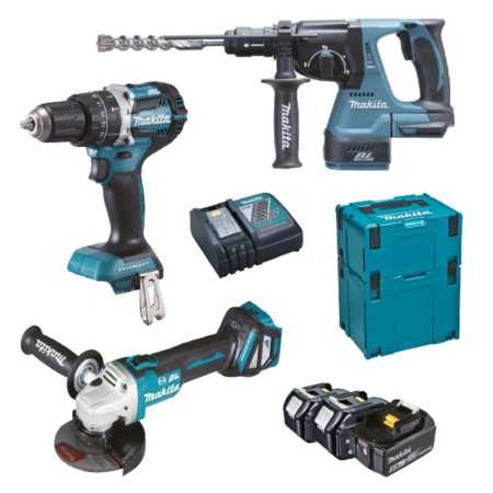 Makita DLX3119TJ KIT SET COMPLETO DI MACCHINE A BATTERIA 18V