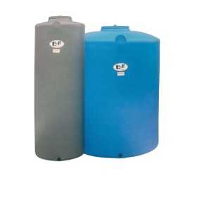 Serbatoio Acqua Cisterna in Polietilene Cilindrico Verticale Grigio cm. 61x123h. lt. 500