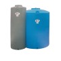 Serbatoio Acqua Cisterna in Polietilene Cilindrico Verticale Grigio cm. 61x123h. lt. 500