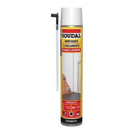 SOUDAL SCHIUMA POLIURETANICA UNIVERSALE MANUALE ML 750