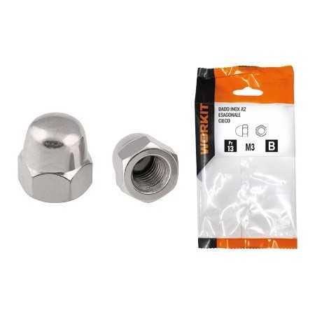 DADI ESAGONALE CIECO INOX A2 SELF M 4 PZ. 16