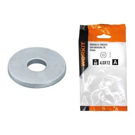 RONDELLE PIANE GREMBIALINA 3D ZINCATA MM. 10x30 MM. 2,5 PZ. 8