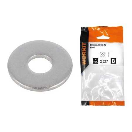 RONDELLE PIANE INOX A2 MM. 12x24 MM. 2,5 PZ. 9