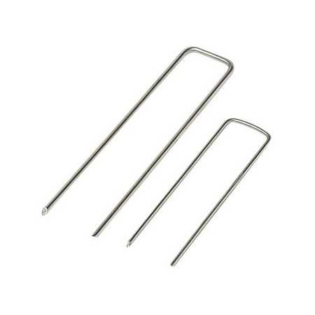 PICCHETTO IN FERRO A 2 PUNTE MM. 3x30x130 PER TELI PACCIAMATURA