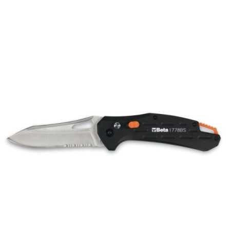 BETA ART. 1778BS COLTELLO A SERRAMANICO CON LAMA SEGHETTATA CM.