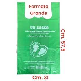 BUSTE SHOPPER BIOCOMPOST FORMATO GRANDE cm. 57,5 x 31 conf. 4 kg.