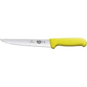 VICTORINOX COLTELLO SCANNARE MANICO GIALLO LAMA CM. 20
