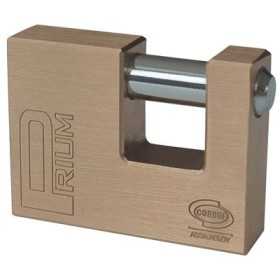 YALE CORBIN LUCCHETTO RETTANGOLARE IN OTTONE CHIAVI 2 MM. 90
