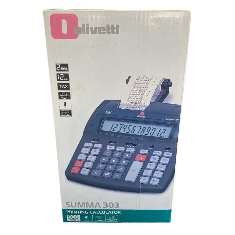 Calculatrice Olivetti Summa 10 - Fonctionnelle Avec Livret D'instructions, Occasion