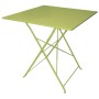 TAVOLO PIEGHEVOLE QUADRATO DI COLORE VERDE CM. 70x70x71