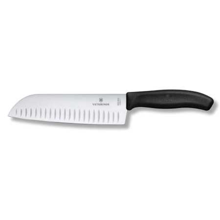 VICTORINOX COLTELLO DA CUCINA SANTOKU CLASSIC MANICO NERO LAMA