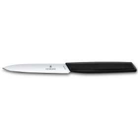 Victorinox Coltello Spelucchino Manico nero lama liscia cm. 10