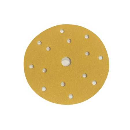 ABRA BETA DISCO ABRASIVO RESINATO CORINDONE VELCRATO CON 15 FORI MM. 150 GR. 180 conf. 100