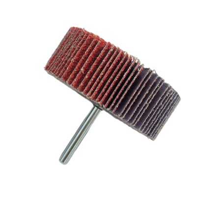 ABRA BETA RUOTA ABRASIVA LAMELLARE IN TELA CERAMICATO MM. 80x30 GAMBO 6 GR. 40