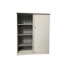 Armadio in metallo con ripiani due ante Scorrevoli Usato cm. 45x118x150h