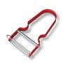Victorinox Pelaverdure in alluminio rex rosso lama dritta inox