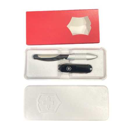 Victorinox Set Cabrio Alox biro con classic 58 mm. nero 0.6223.3