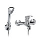 MISCELATORE GRUPPO VASCA MONOCOMANDO IN OTTONE CROMATO CON