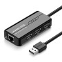 Ugreen Art. 20264 RJ45 Adattatore di rete da USB-A a Ethernet A 3 porte USB 2.0