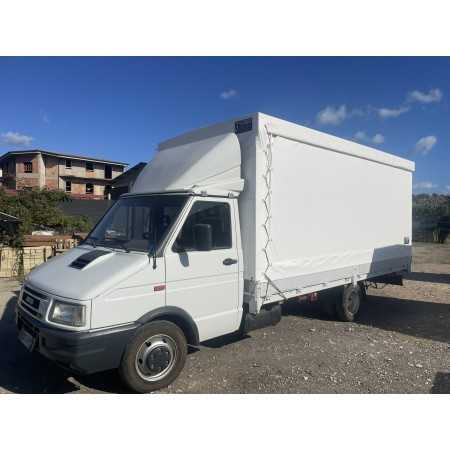 Iveco Daily 35.12 turbo centinato alza e bassa cassone cm. 470x220