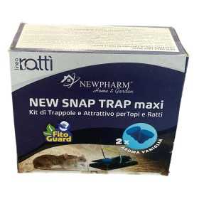 NEWPHARM NEW SNAP TRAP MAXI TRAPPOLA PER TOPI CON ATTRATTIVO