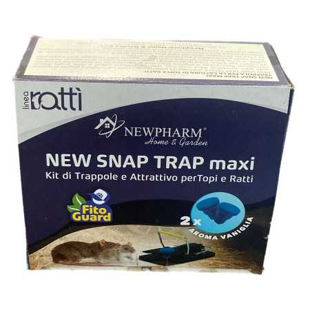 NEWPHARM NEW SNAP TRAP MAXI TRAPPOLA PER TOPI CON ATTRATTIVO