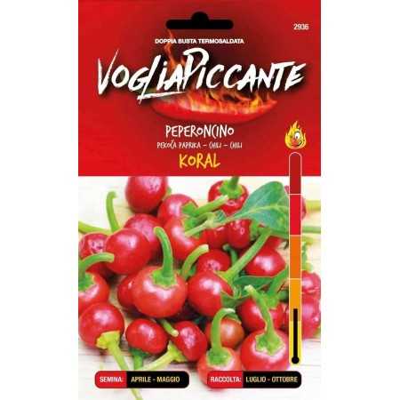 VOGLIA PICCANTE SEMI DI PEPERONCINO PICCANTE HOT KORAL ROSSO