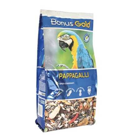 BONUS GOLD MANGIME PER PAPPAGALLI GR. 500