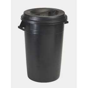 BIDONE NETTEZZA URBANA SENZA COPERCHIO lt 70 NERO