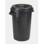 BIDONE NETTEZZA URBANA SENZA COPERCHIO lt 70 NERO