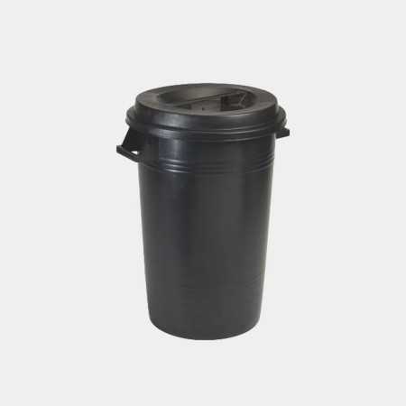 BIDONE NETTEZZA URBANA SENZA COPERCHIO lt 100 NERO