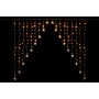 TENDA LUMINOSA NATALIZIA A STELLE 437 LED FLASH LUCE CALDA MT.