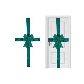 FIOCCO DI NATALE FUORI PORTA CM. 49x52 DI COLORE VERDE
