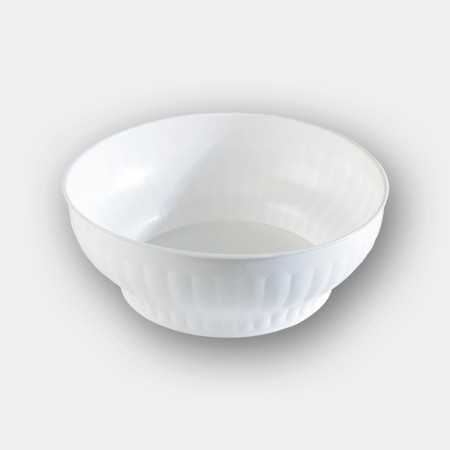 INSALATIERA IN PLASTICA COSTOLATA DIAM. 14 COLORE BIANCO