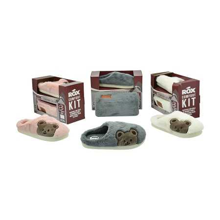 SET BORSA TERMICA E PANTOFOLA DONNA TAGLIA 36/41 ASSORTITE ORSO