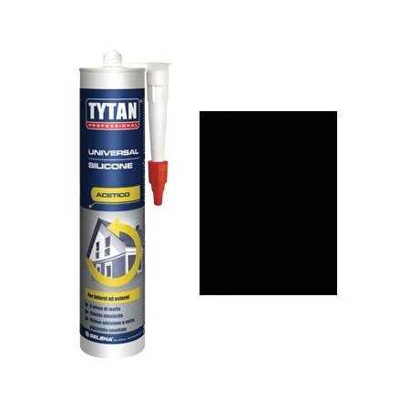 TYTAN SILICONE ACETICO UNIVERSALE NERO RAL 9005 ML 280