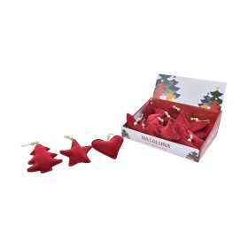 APPENDINO PER DOCORO NATALIZIO CM. 13 COLORE ROSSO 3 MODELLI