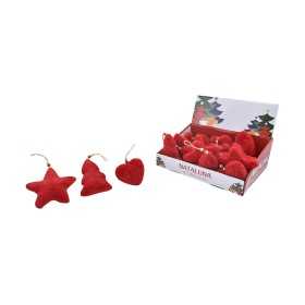 APPENDINO PER DOCORO NATALIZIO CM. 13 COLORE ROSSO 3 MODELLI