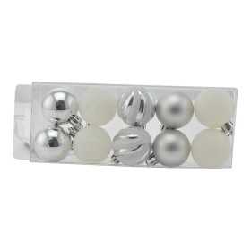 BOX 10 SFERE PALLINE DI NATALE CM. 4 DECORO LUCIDO/MAT COLORE