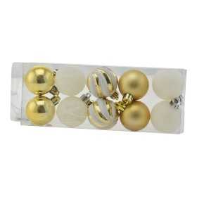 BOX 10 SFERE PALLINE DI NATALE CM. 4 DECORO LUCIDO/MAT COLORE