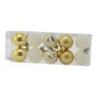 BOX 10 SFERE PALLINE DI NATALE CM. 4 DECORO LUCIDO/MAT COLORE