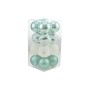 BOX 16 SFERE PALLINE DI NATALE CM. 8 DECORO LUCIDO/MAT COLORE