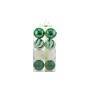 BOX 8 SFERE PALLINE DI NATALE CM. 10 DECORO LUCIDO/MAT COLORE