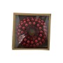 FUORIPORTA CON SFERE PALLINE DI NATALE DIAM. 56 cm. COLORE ROSSO