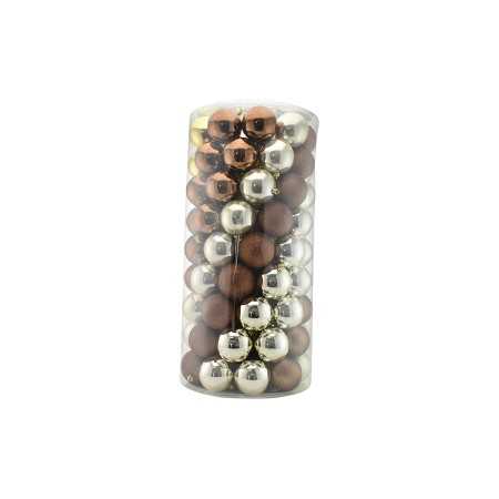 SET 100 PEZZI SFERE PALLINE PER ALBERO DI NATALE CM. 8 COLORI