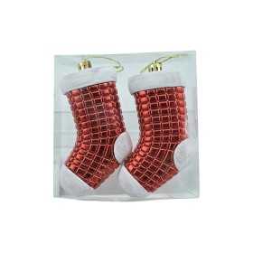 SET 2 PEZZI APPENDINO FORMA DI STIVALE PER DECORAZIONE CM. 11