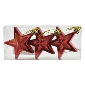 SET 3 PZ APPENDENDINO NATALIZIO A FORMA DI STELLA CM. 14,5x3x7